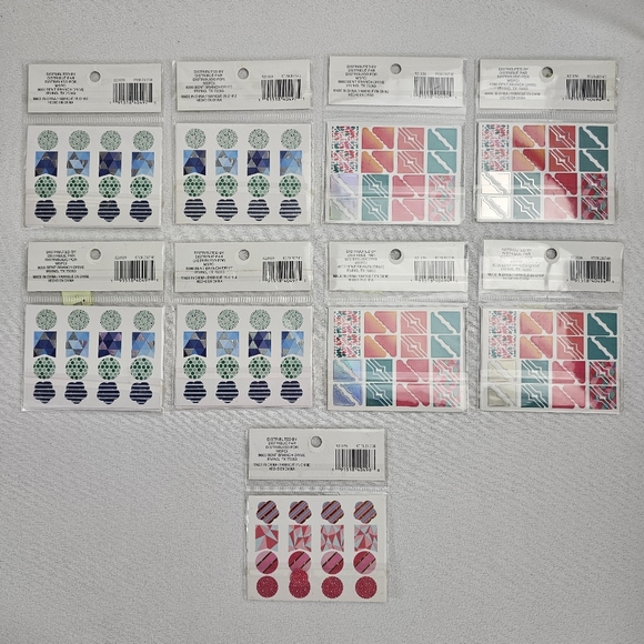 Lot Of Scrapbooking/Planner Accessories - Stickers Epoxy Shapes Button Brads - Picture 8 of 15